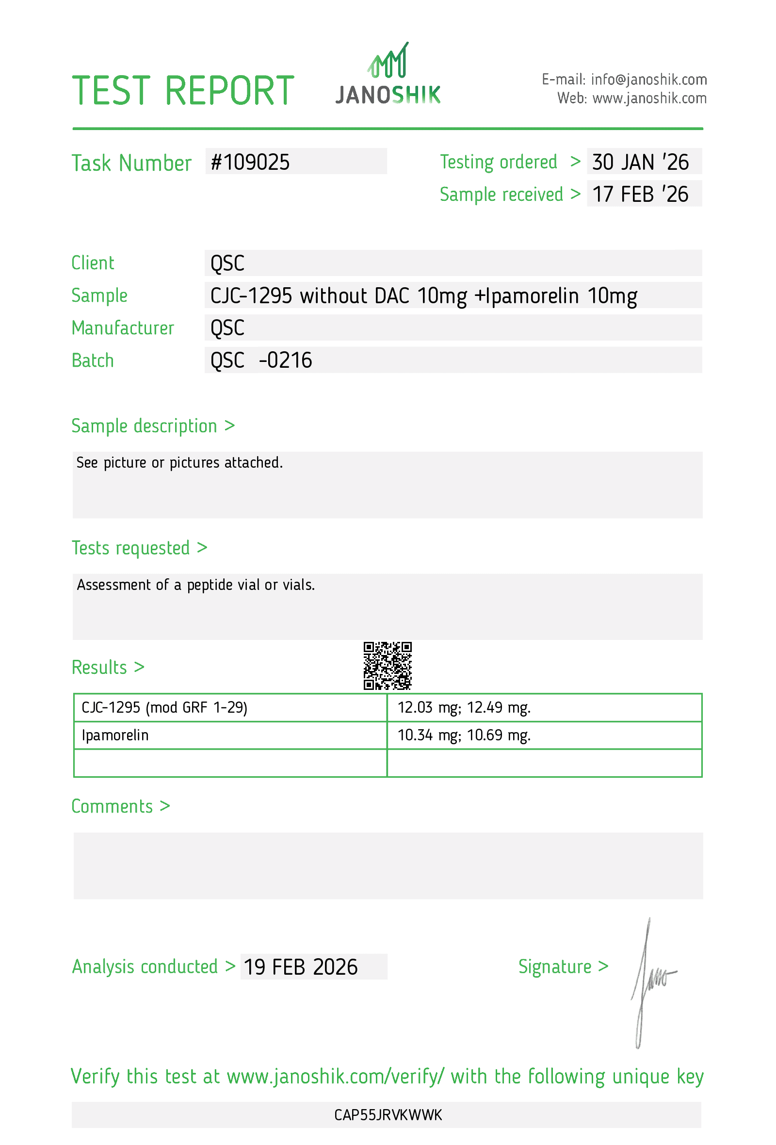 QSC cjc no dac ipa 20mg copy