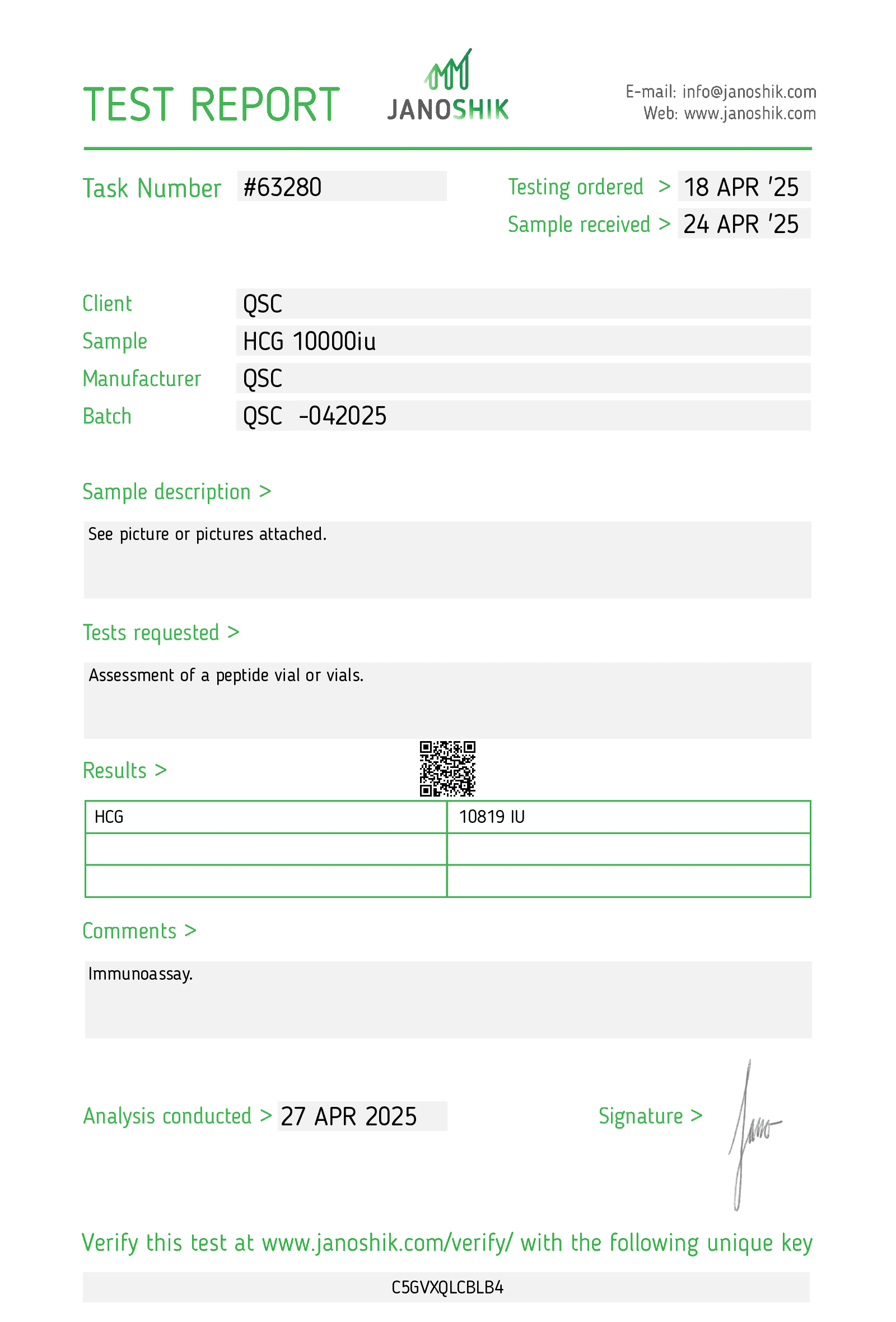 QSC hcg 10000 test report copy 2