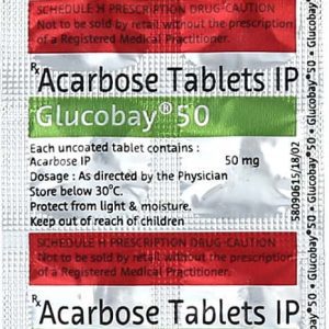 Acarbose 50mg Tablets | 100-Count | ACARBOSE