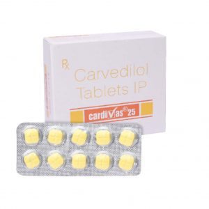 Cardivas 25mg Tablets | 100-Count | CARVEDILOL