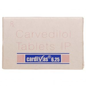 Cardivas 6.25mg Tablets | 105-Count | CARVEDILOL