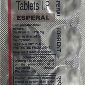 Esperal 250mg Tablets | 100-Count | DISULFIRAM