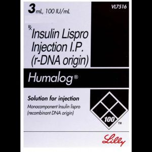 Humalog 100iu Cartidge 3ml Tablets | 120-Count | INSULIN LISPRO