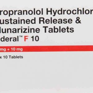 Inderal F 10mg Tablets | 100-Count | PROPRANOLOL