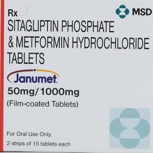 Janumet 50/1000mg Tablets | 105-Count | SITAGLIPTIN / METFORMIN