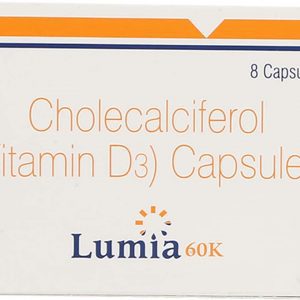 Lumia 60 K Caps (1X8) Tablets | 104-Count | CHOLECALCIFEROL