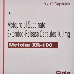Metolar 100mg Tablets | 100-Count | METOPROLOL SUCCINATE