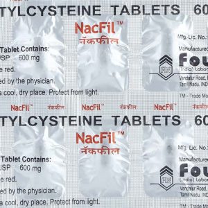 Nacfil 600mg Tablets | 100-Count | N-ACETYL CYSTEINE (NAC)