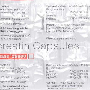 Panlipase Caps Tablets | 105-Count | PANCREATIN
