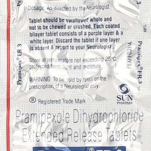 Pramipex Er 3mg Tablets | 100-Count | PRAMIPEXOLE