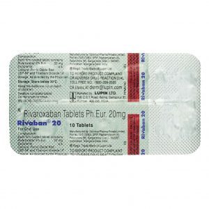 Rivaban 20mg Tablets | 112-Count | RIVAROXABAN