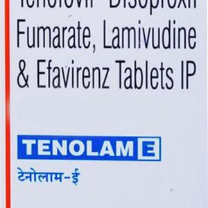 Tenolam E Tab Tablets | 120-Count | TENOFOVIR / LAMIVUDINE / EFAVIRENZ