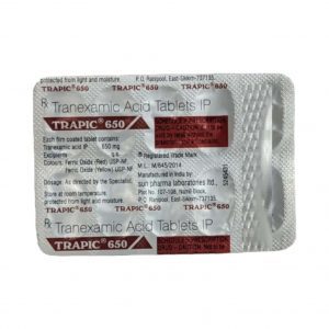 Tetrapic 650mg Tablets | 100-Count | TRANEXAMIC ACID