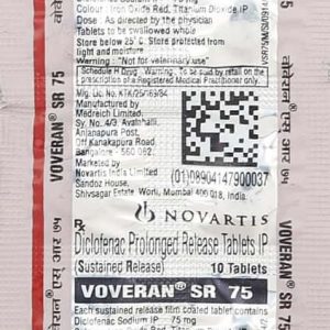 Voveran Sr 75mg Tab Tablets | 100-Count | DICLOFENAC SODIUM