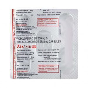 Zix MR OD Tablets | 100-Count | ACECLOFENAC