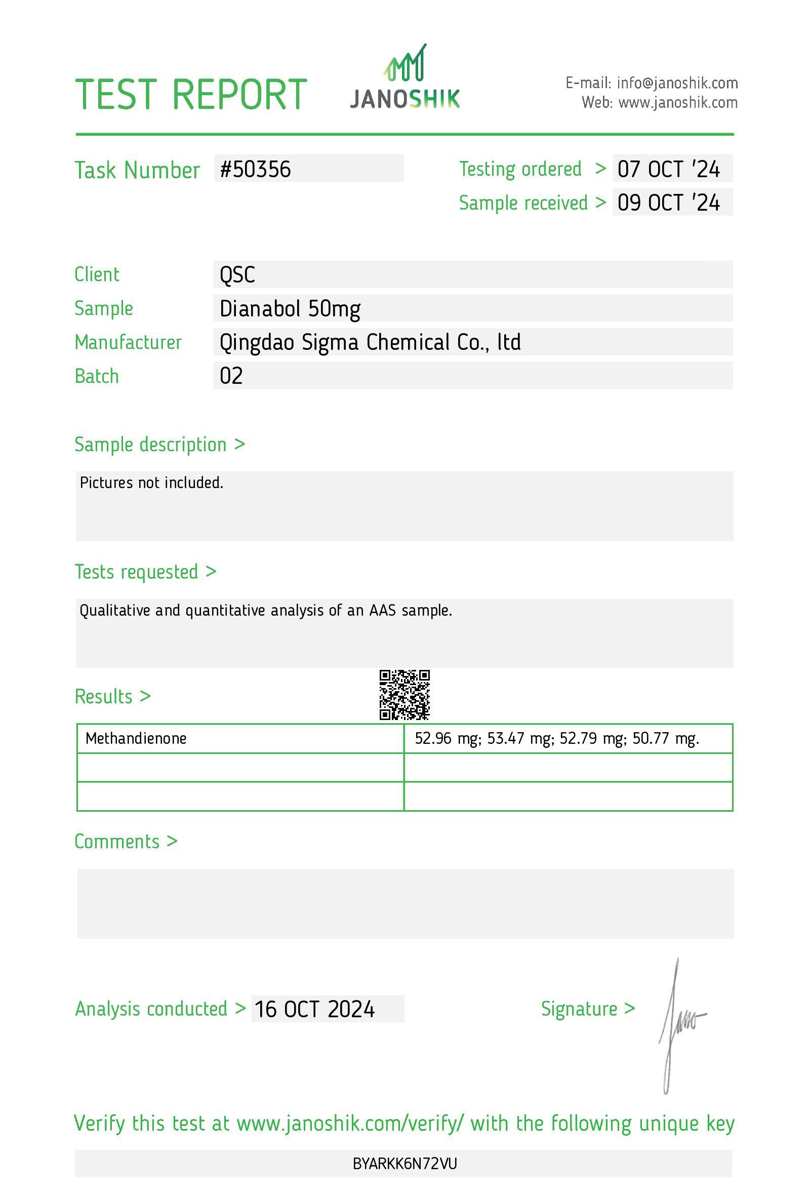 QSC COA Report
