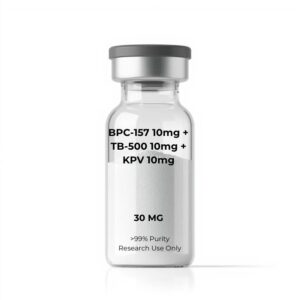 BPC-157 10mg + TB-500 10mg + KPV 10mg Blend 30mg | 10-Vial Kit | Triple-Peptide Recovery & Anti-Inflammatory Blend