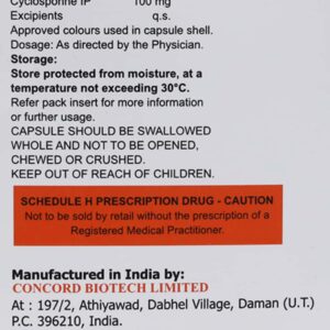 Conimune Me 100mg Tablets | 100-Count | CYCLOSPORINE