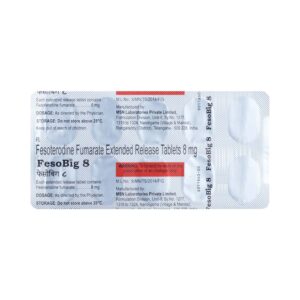 Fesobig 8mg Tablets | 100-Count | FESOTERODINE