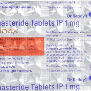 Finax 1mg Tablets | 100-Count | FINASTERIDE