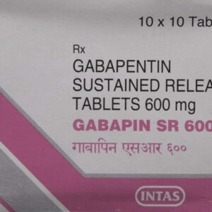Gabapin Sr 600mg Tablets | 100-Count | GABAPENTIN
