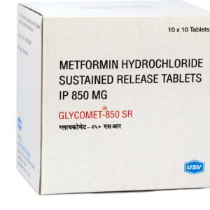 Glycomet 850mg Tablets | 100-Count | METFORMIN