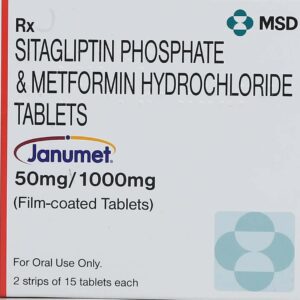 Janumet 50/1000mg Tablets | 105-Count | SITAGLIPTIN / METFORMIN