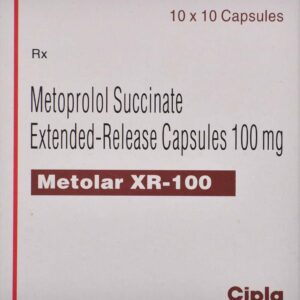 Metolar 100mg Tablets | 100-Count | METOPROLOL SUCCINATE