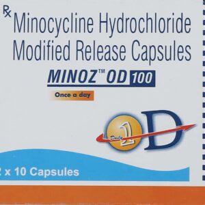 Minoz 100mg Tablets | 100-Count | MINOCYCLINE