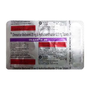 Olsar H 20mg Tablets | 100-Count | OLMESARTAN