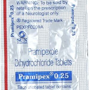 Pramipex 0.25mg Tablets | 100-Count | PRAMIPEXOLE