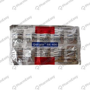 Qutipin Sr 400mg Tablets | 100-Count | QUETIAPINE