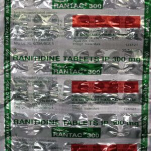 Rantac 300mg Tablets | 120-Count | RANITIDINE