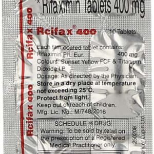 Rcifax 400mg Tablets | 100-Count | RIFAXIMIN