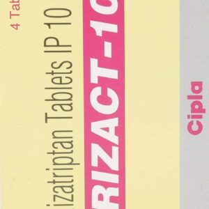 Rizact 10mg Tablets | 100-Count | RIZATRIPTAN