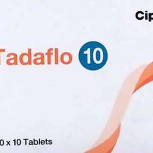 Tadaflo 10mg Tablets | 100-Count | TADALAFIL
