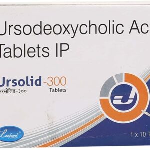 Ursolid 300mg Tablets | 100-Count | URSODEOXYCHOLIC ACID