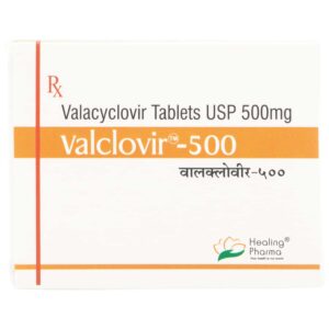 Valclovir 500mg Tablets | 100-Count | VALACYCLOVIR
