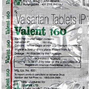 Valent 160mg Tablets | 100-Count | VALSARTAN