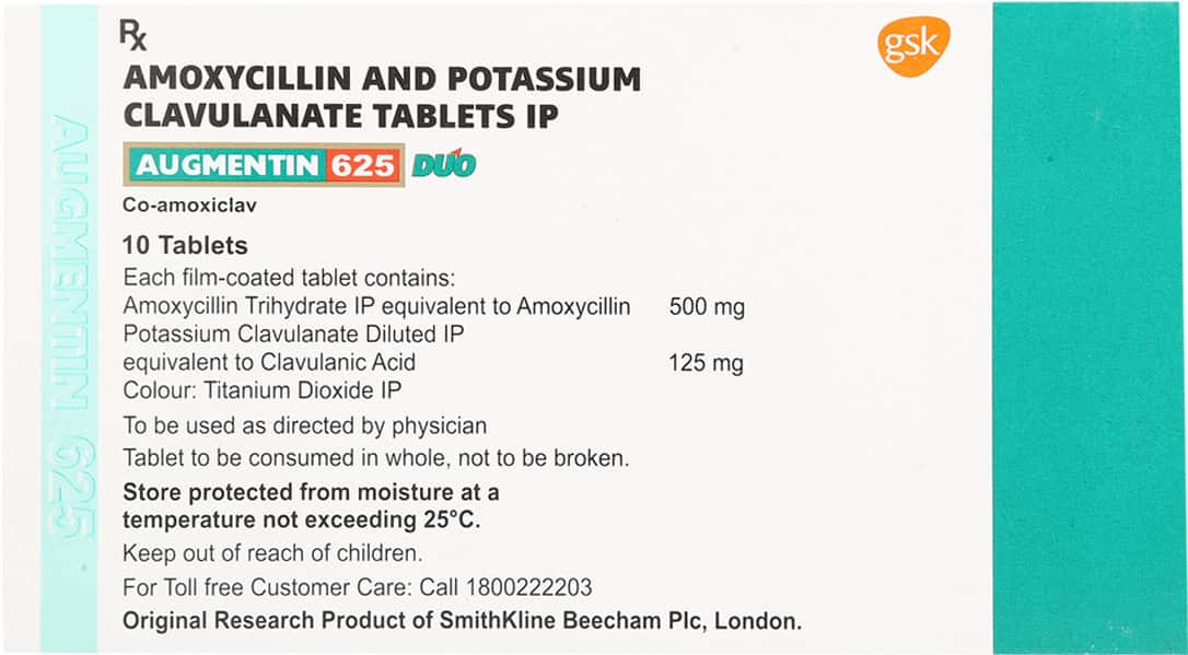 Augmentin 625 Duo Tablets