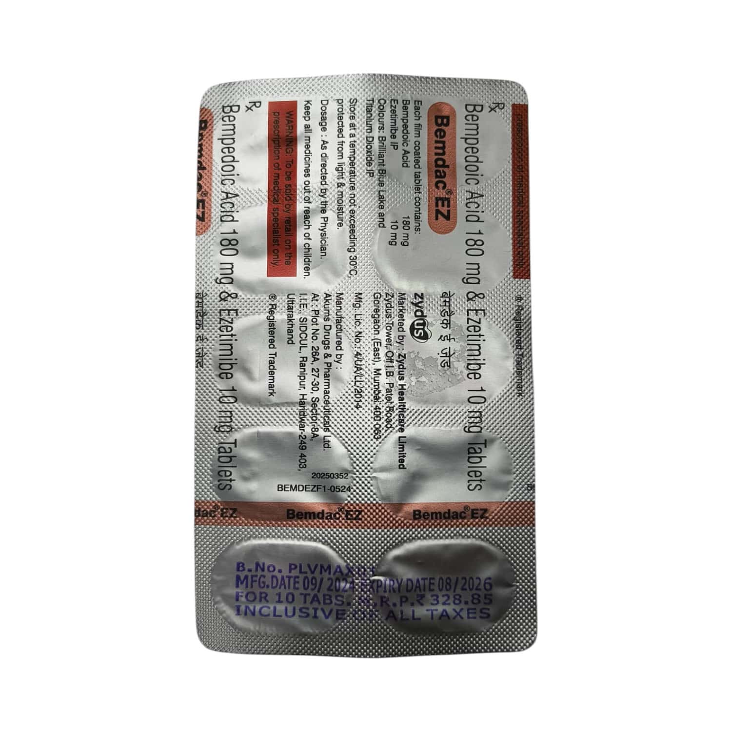 Bemdac Ez Tab Tablets