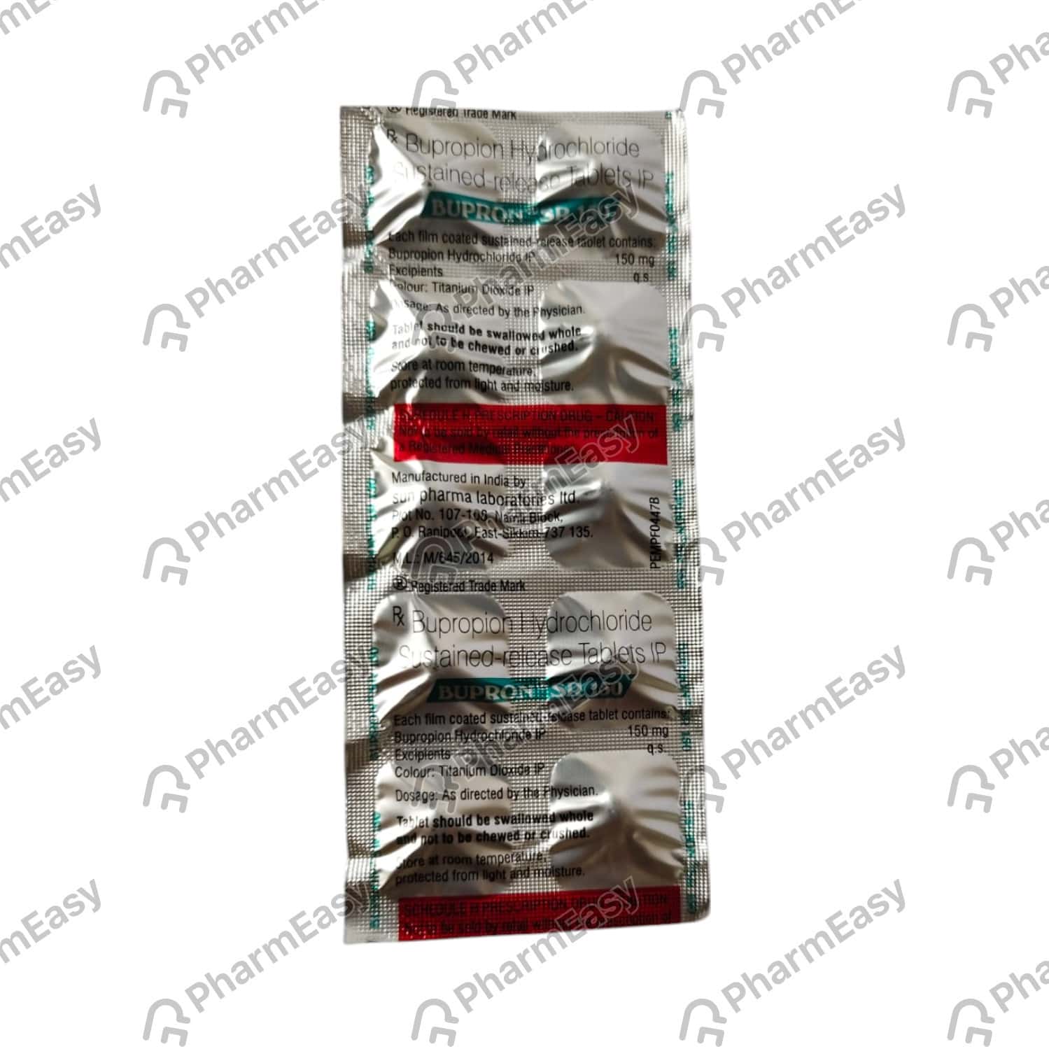 Bupron Sr 150mg Tablets