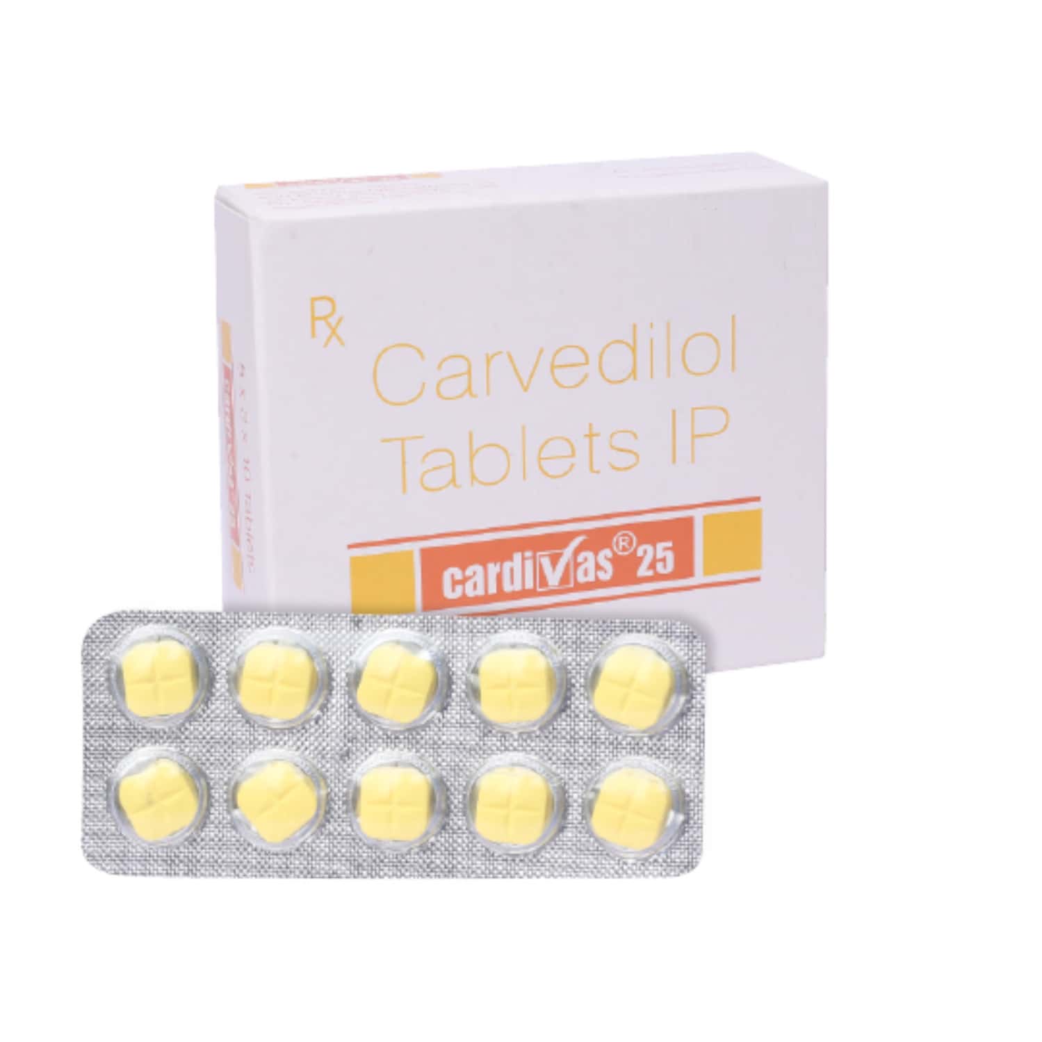 Cardivas 25mg Tablets