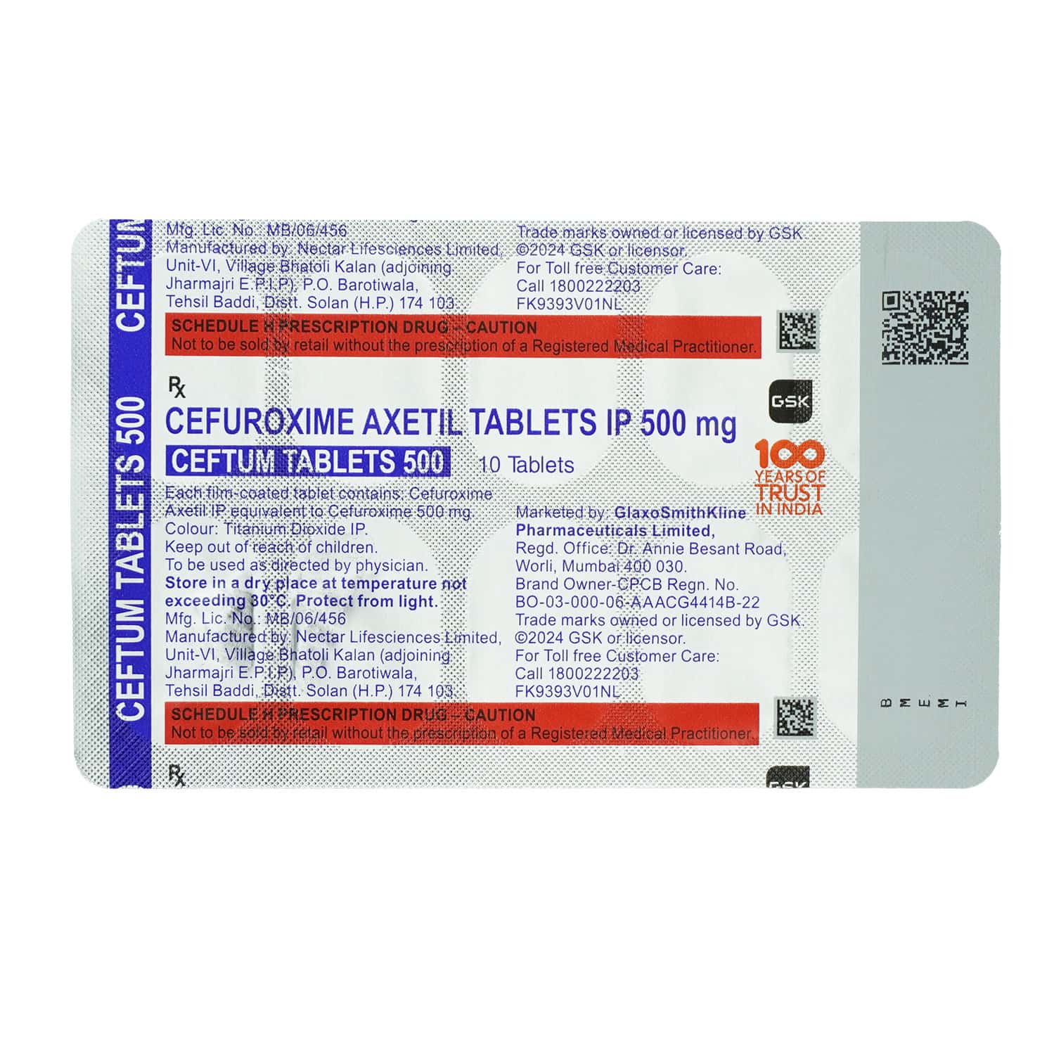Ceftum 500mg Tablets