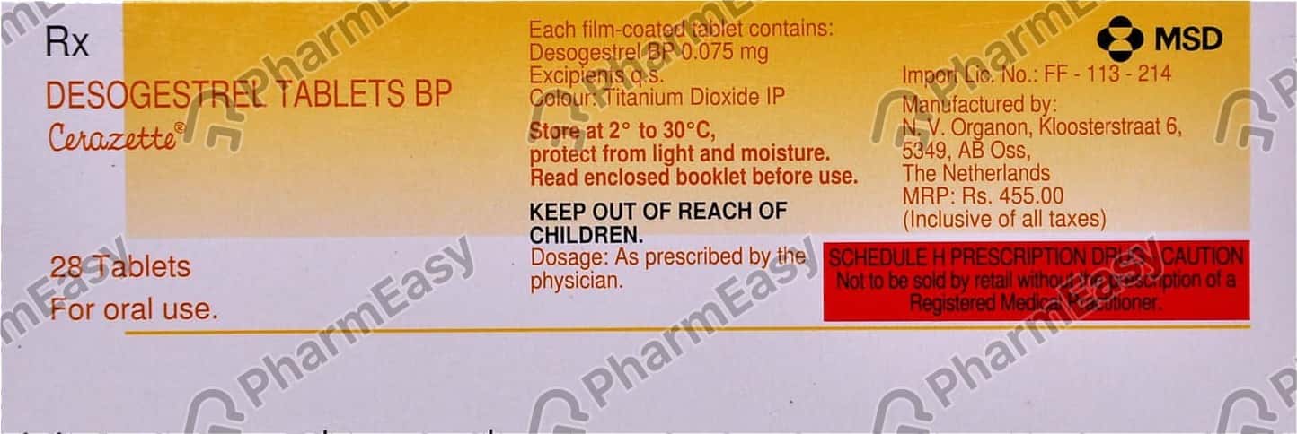 Cerazette Tab Tablets