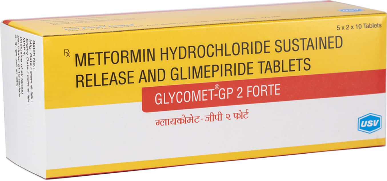 Glycomet Gp 1 Forte Tablets