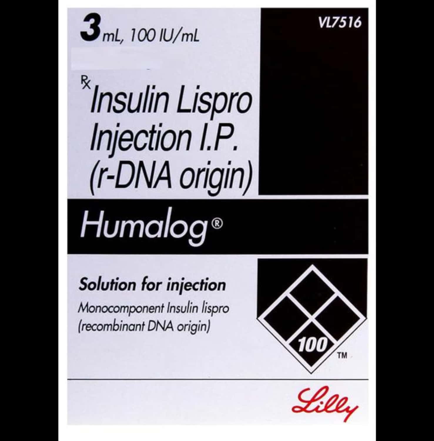 Humalog 100iu Cartidge 3ml Tablets