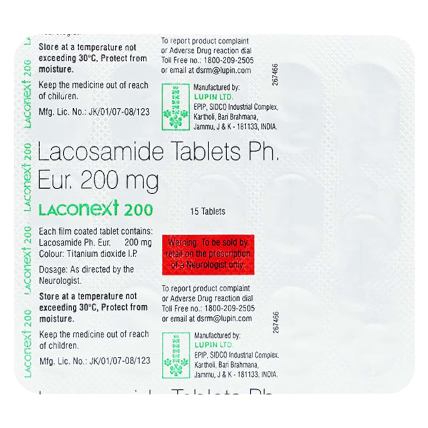 Laconext 200mg Tablets