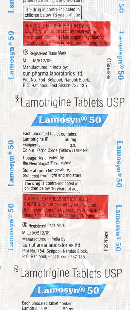 Lamosyn 50mg Tablets