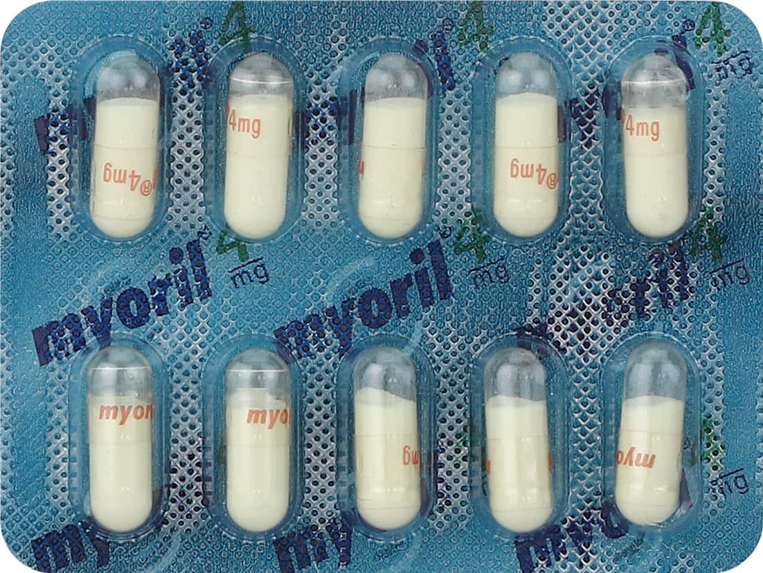 Myoril 4mg Caps Tablets